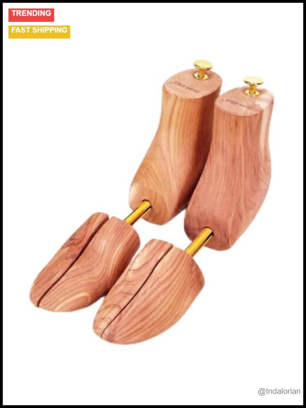 100% Natural Cedar Wood Boot Tree Stretcher for Men Size 8-14
